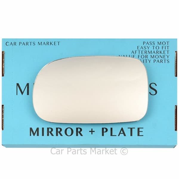 Left Passenger Side Wing Door Mirror Glass For Suzuki Swift 96-04 + Plate
