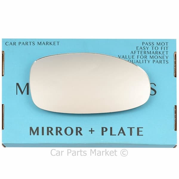 Right Driver Side Wing Door Mirror Glass For Chrysler Neon 1994-99 +Plate