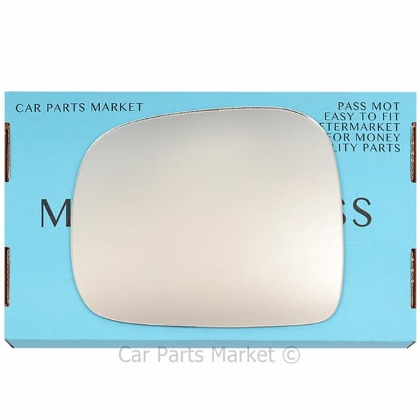 Left Passenger Side Flat Wing Mirror Glass For Nissan Serena 1991-2001 + Plate