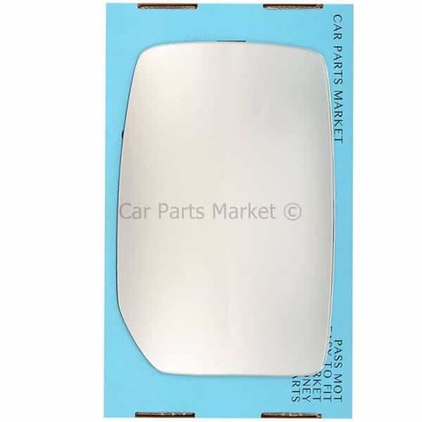 Right Driver Side Flat Wing Door Mirror Glass For Ford Transit 2000-2014 +Plate