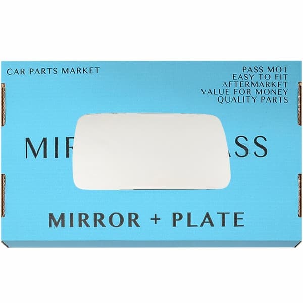 For BMW 3 series 75-82 Right Driver Side Wing Mirror Glass with Plate