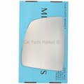 Miniatyrbillede 1 af 2: Left Side Flat Wing Door Mirror Glass For Fiat Doblo mk2 2010-22 Heated + Plate