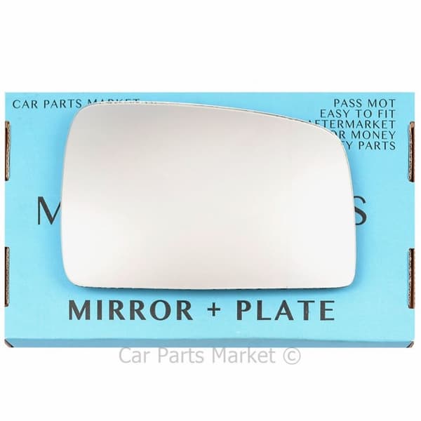 Right Driver Side Flat Wing Door Mirror Glass For Kia Sportage 2005-2007 + Plate
