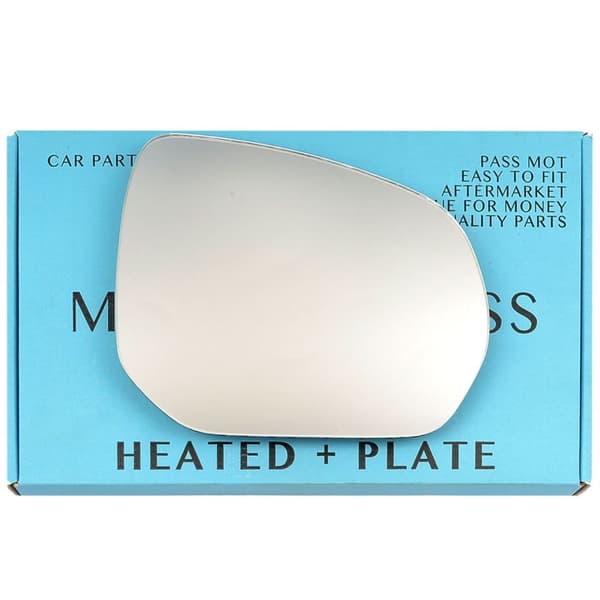 Right Side Flat Mirror Glass For Citroen C4 Picasso Grand 2006-13 Heated +Plate