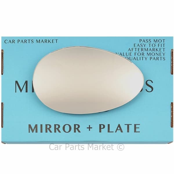 Right Driver Side Wing Door Mirror Glass For Alfa Romeo 156 1997-05 +Plate