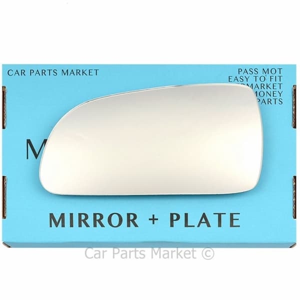 For Hyundai Sonata 05-09 Left Passenger Side Flat Wing Mirror Glass with Plate