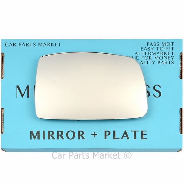 For Hyundai Coupe Tiburon 06-10 Right Driver Flat Wing Mirror Glass with Plate