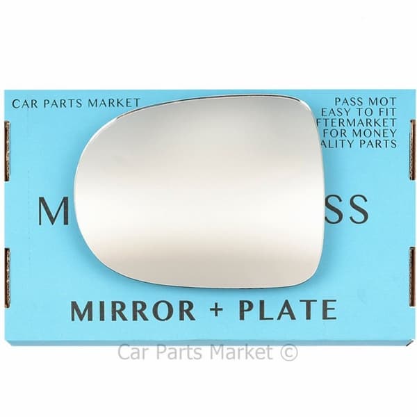 For Renault Modus 08-12 Left Passenger Side Wing Mirror Glass with Plate