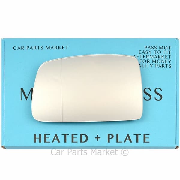 Left Wide Angle Wing Mirror Glass For Hyundai Coupe Tiburon 06-10 heat + Plate
