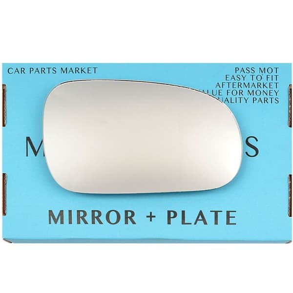 Right Driver Side Flat Wing Door Mirror Glass For Honda Civic 1996-2000 + Plate
