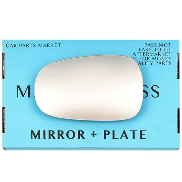 Left Passenger Side Wing Mirror Glass For Renault Modus 2004-2008 Plate
