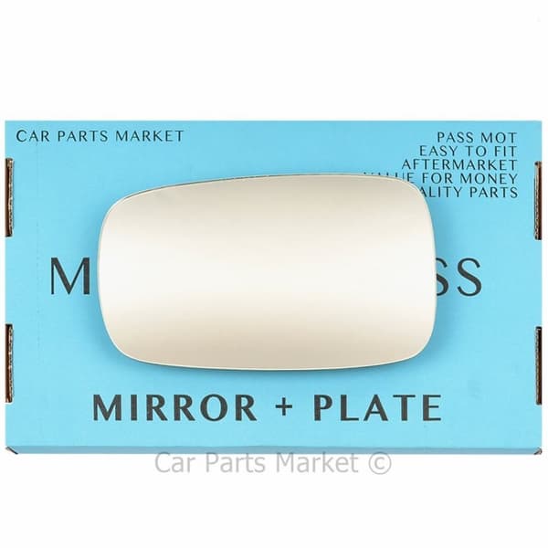 For Renault Laguna 01-07 Left Passenger Side Wing Mirror Glass with Plate