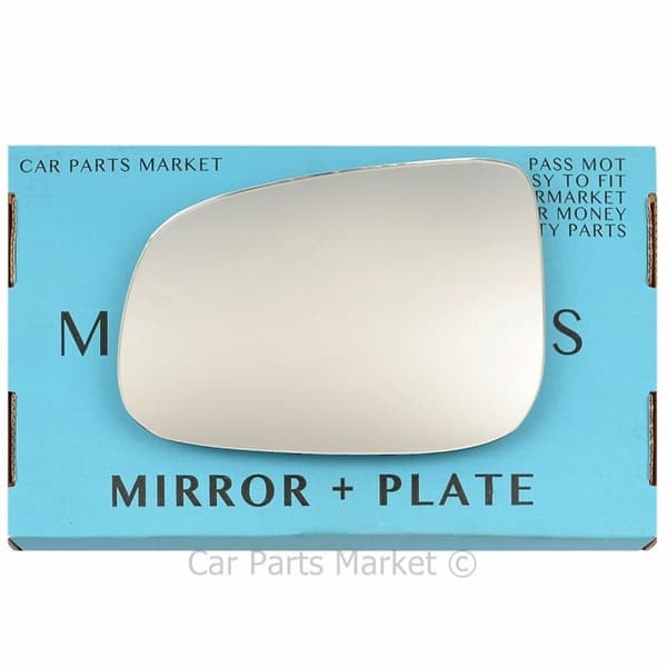 For Volvo S40 2009-2012 Left Passenger Side Wing Door Mirror Glass +Plate