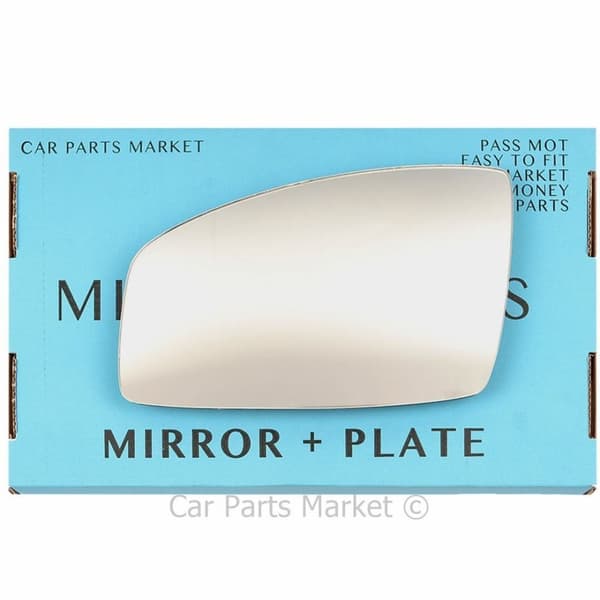 For Renault Espace 03-09 Left Passenger Side Wing Mirror Glass with Plate