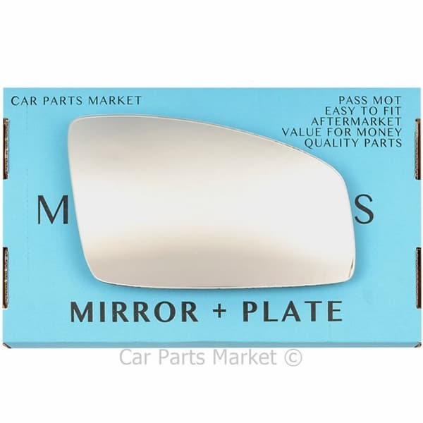 For Renault Espace 03-09 Right Driver Side Wing Mirror Glass with Plate