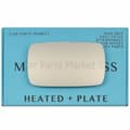 Miniatyrbilde 1 av 2: For BMW 3 Series 1982-00 Right Driver Flat Electric Wing Mirror Glass +Plate