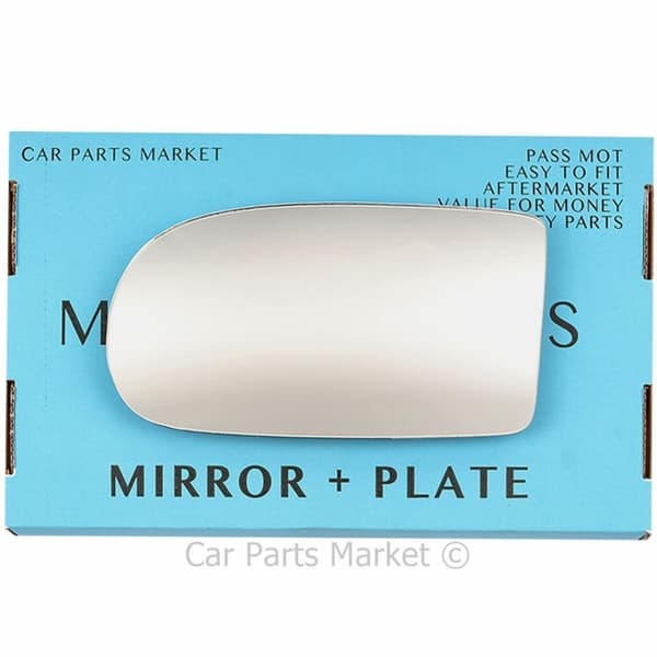 For Renault Espace 91-96 Left Passenger Side Wing Mirror Glass with Plate