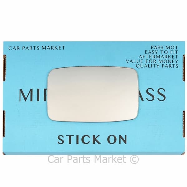 Right Side Wing Door Mirror Glass For Porsche 914 69-72 + Plate