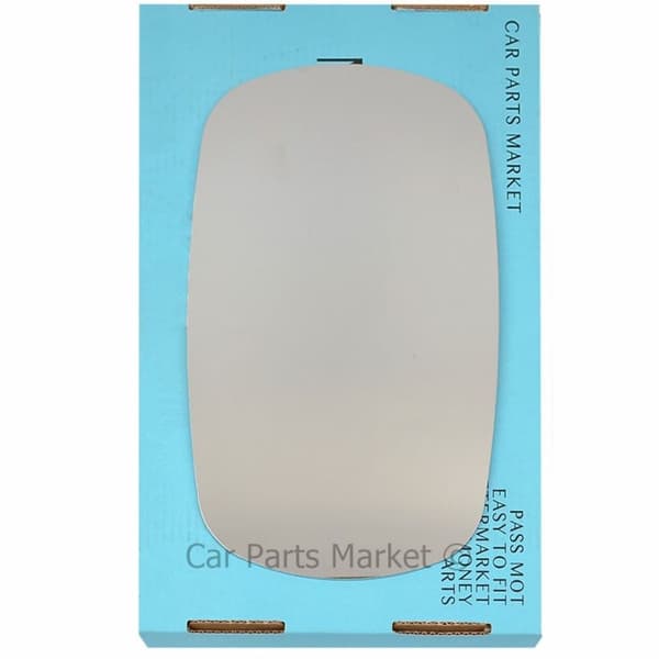 Right Driver Side Flat Wing Door Mirror Glass For Fiat Doblo 2001-2010 +Plate