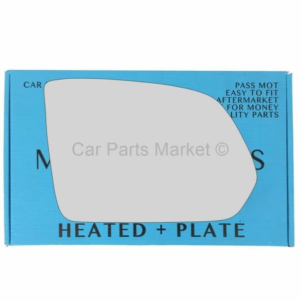 For Mercedes Vito 3 2015-2022 Right Side Flat Electric Wing Mirror Glass +Plate