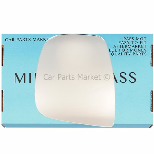 Left Passenger Side Wing Mirror Glass For Peugeot Traveller 2016-2020 Plate