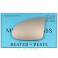 Miniatyrbillede 1 af 2: For Audi A2 99-05 Left Side Flat Electric Wing Door Mirror Glass with Plate