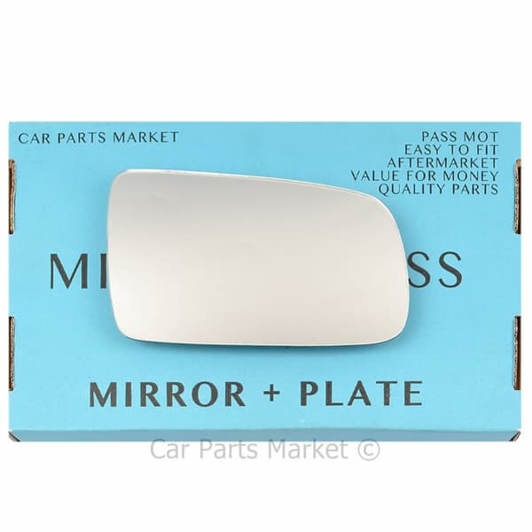 Right Driver Side Flat Wing Door Mirror Glass For Citroen Zx 1991-1998 +Plate