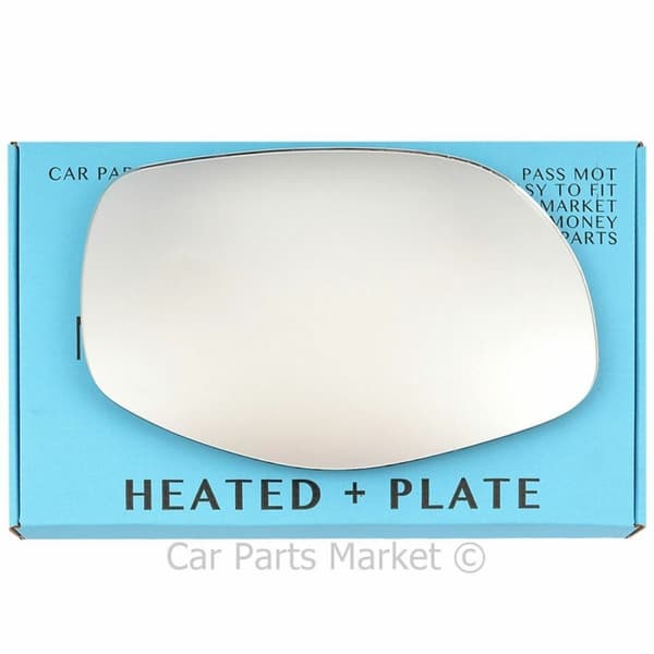 Right Side Flat Wing Mirror Glass For Porsche cayenne 07-09 Heated + Plate