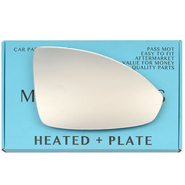 Right Side Flat Wing Door Mirror Glass For Chevrolet Cruze 09-13 Heated +Plate