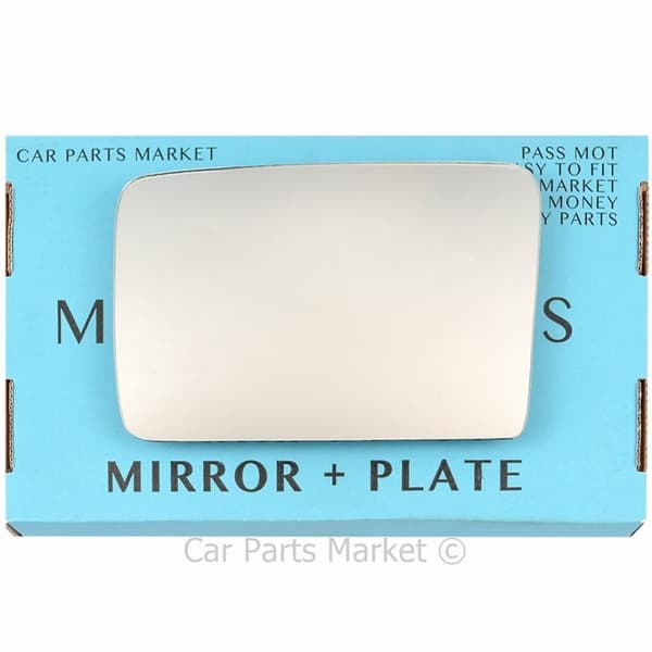 Left Passenger Side Wing Mirror Glass For Nissan Terrano 1987-92 + Plate