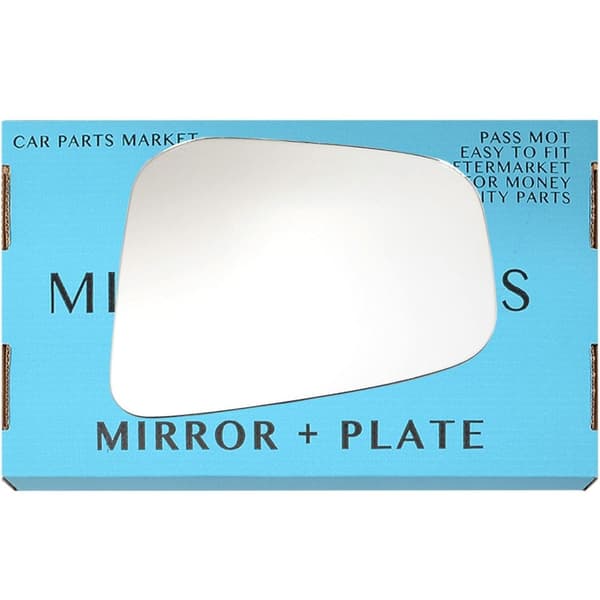 Right Side Wing Mirror Glass For Mitsubishi Shogun Pinin 1999-2007 +Plate