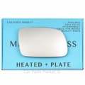 Miniatyrbillede 1 af 2: For Peugeot 407 04-09 Right Driver Flat Electric Wing Mirror Glass with Plate