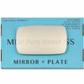 Miniatyrbillede 1 af 2: For BMW 5 Series 95-03 Right Driver Side Flat Mirror Glass +Plate (Not folding)