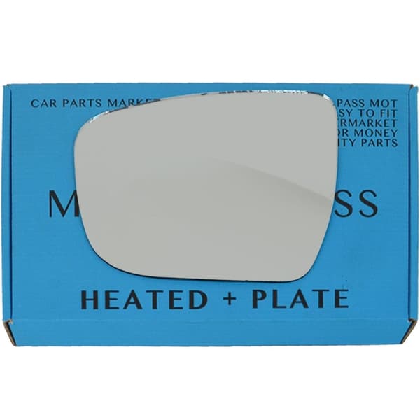 Left Passenger Side Flat Heated Plate Wing Mirror Glass For Nissan Qashqai 14-20