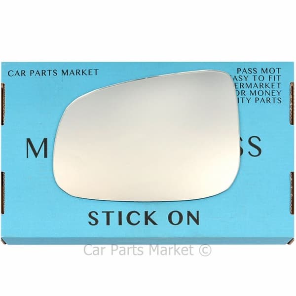 Left Passenger Side Flat Wing Door Mirror Glass For Jaguar XF 2008-2020