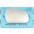 Miniatyrbillede 1 af 2: For Audi A4 2010-2015 Right Driver Side Flat Wing Door Mirror Glass with Plate