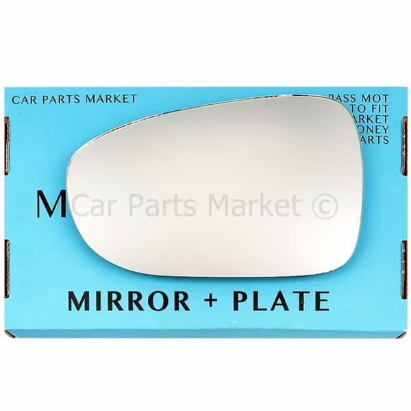 For LTI London TAXI TX1 TX2 TX4 1997-10 Left Side Wing Door Mirror Glass +Plate