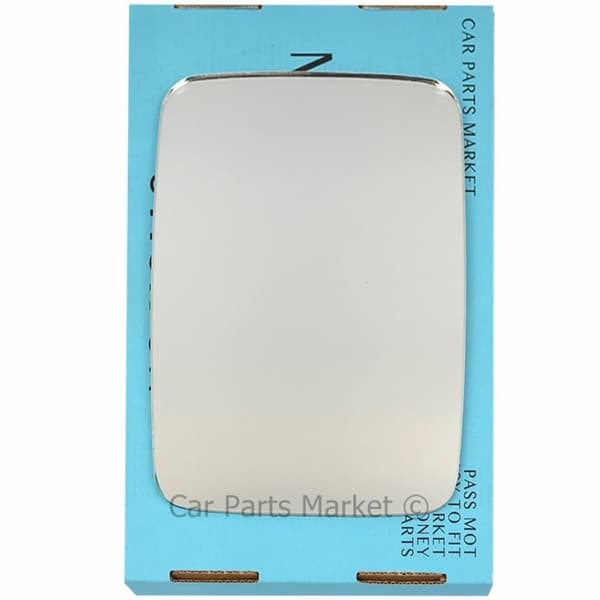 Right Driver Side Flat Wing Door Mirror Glass For VW Transporter 1979-90 + Plate