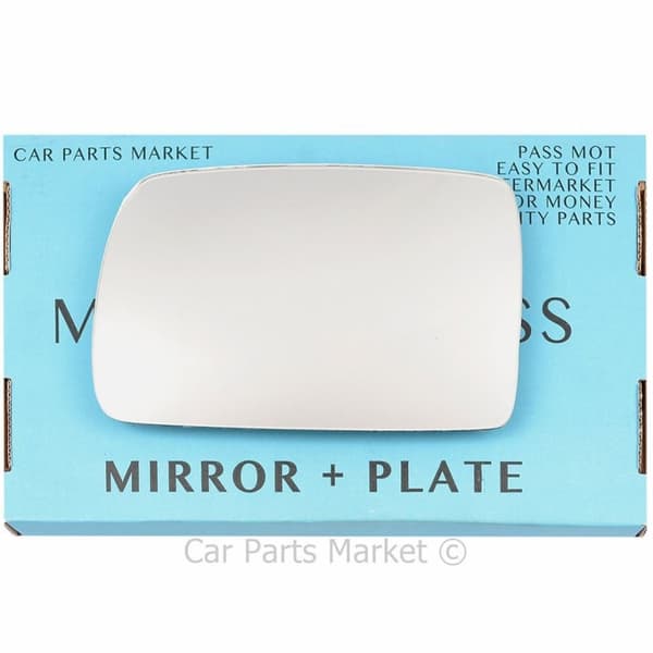 Left Passenger Side Wing Door Mirror Glass For Kia Picanto 04-07 + Plate