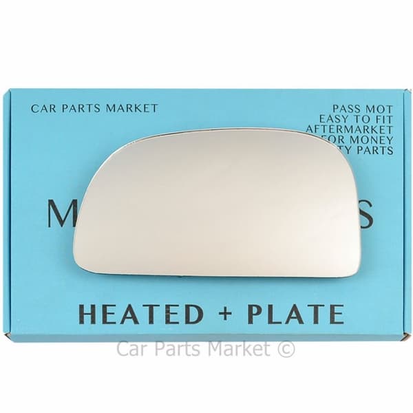 Left Side Flat Wing Mirror Glass For Mitsubishi Space Star 98-05 Heated + Plate