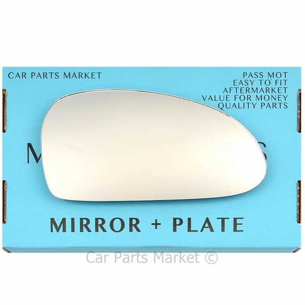 For Hyundai Sonata 1999-2004 Right Driver Side Wing Mirror Glass with Plate