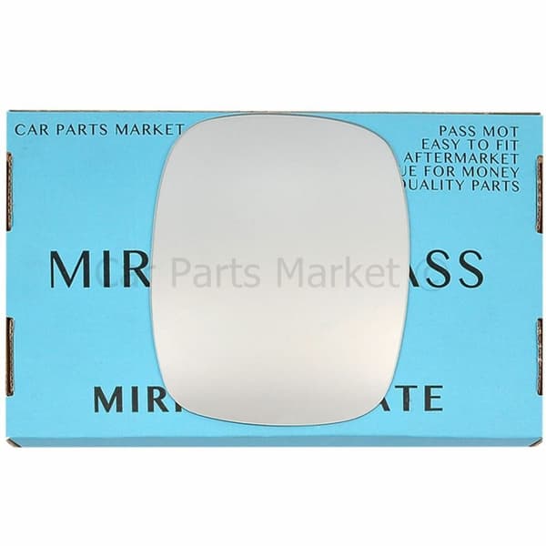 Right Side Flat Wing Mirror Glass For Vw Transporter T2 67-79 + Plate