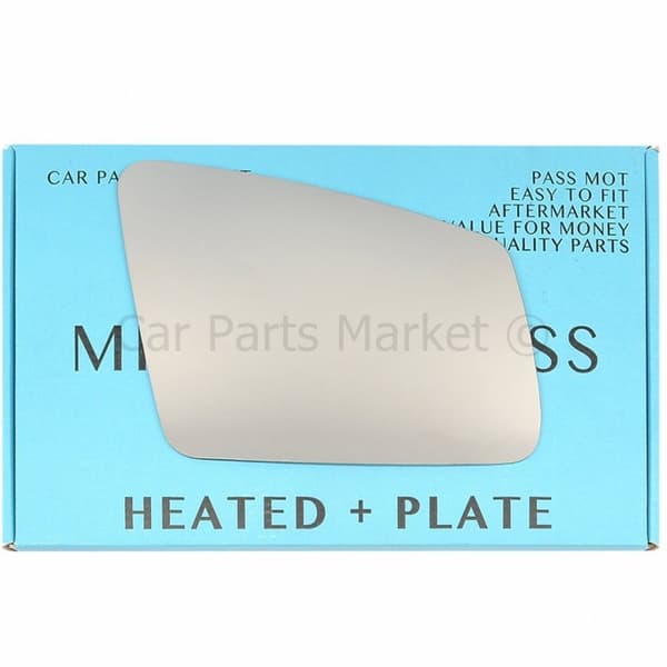 For Mercedes GLA-Class x156 2013-20 Right Side Flat Electric Mirror Glass +Plate