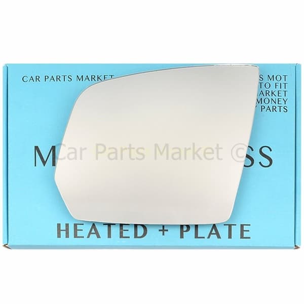 For Mercedes ML W164 2008-2011 Left Side Flat Electric Wing Mirror Glass +Plate