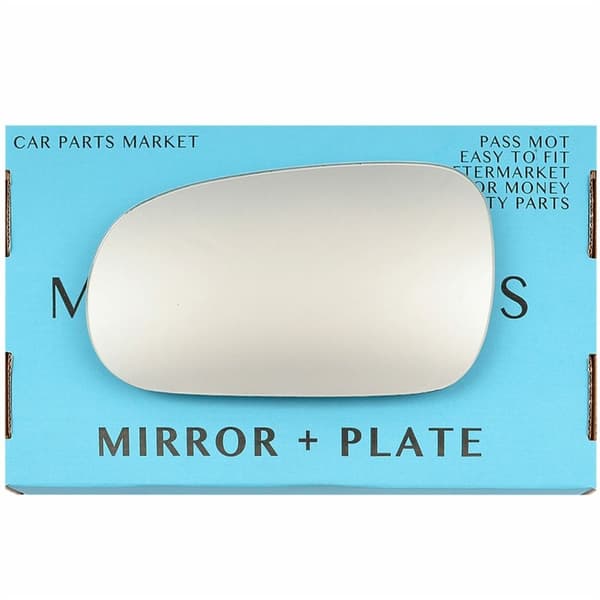 Left Passenger Side Wing Door Mirror Glass For Honda Accord 98-03 + Plate