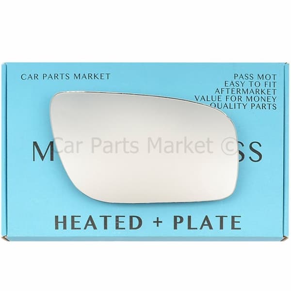 For Mercedes E-Class W211 2006-09 Right Side Flat Electric Mirror Glass +Plate