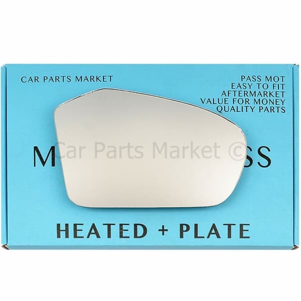 For Mercedes B-Class 2005-08 Right Side Flat Electric Wing Mirror Glass +Plate