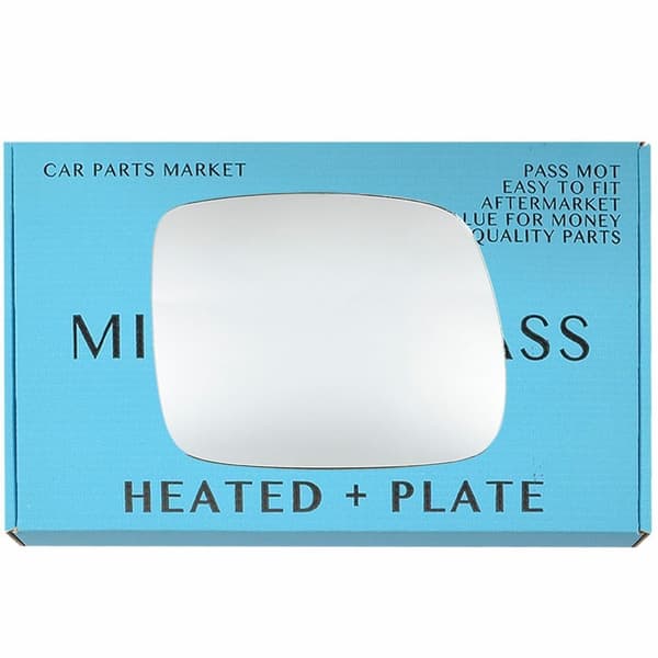 For Mercedes V-Class 1996-2003 Right Side Flat Electric Wing Mirror Glass +Plate