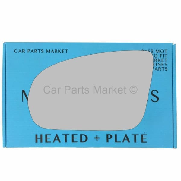 For Mercedes S-Class 2013-2020 Left Side Electric Wing Mirror Glass with Plate