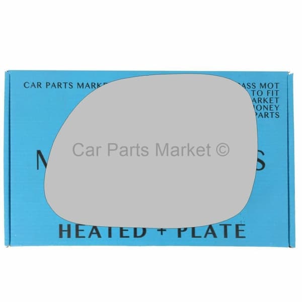 For Kia Soul 2014-19 Left Passenger Side Electric Wing Mirror Glass with Plate